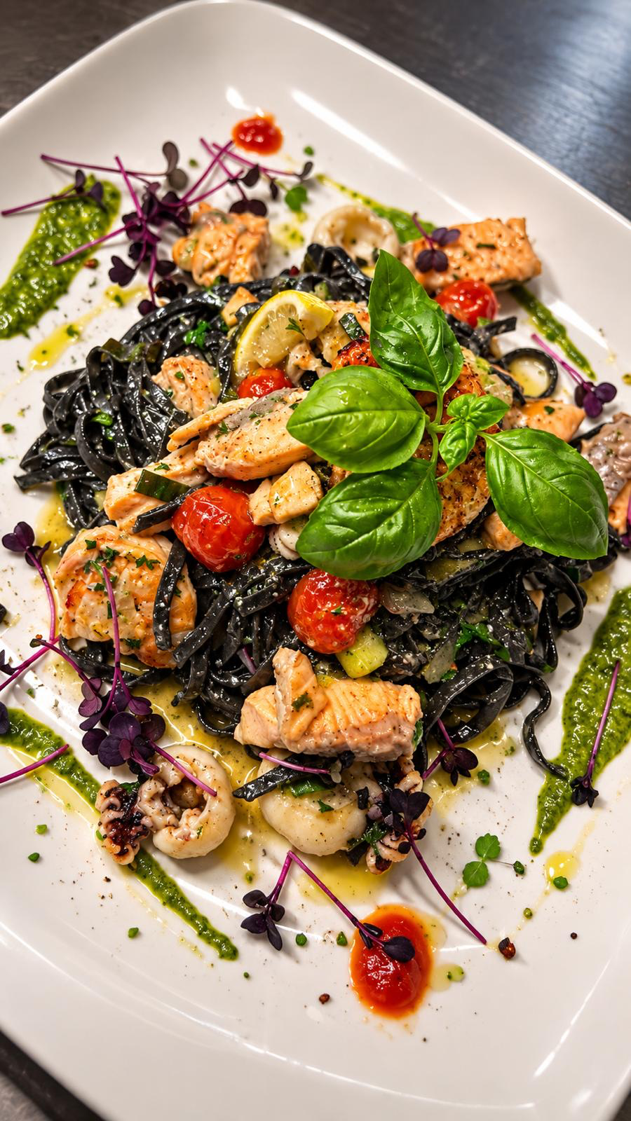 Linguini mit Garnelen